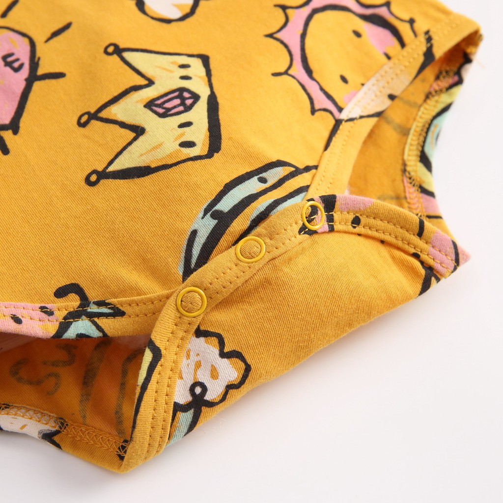 Sanlutoz Áo Liền Quần Dài Tay Chất Liệu Cotton In Hình One Piece Dành Cho Trẻ Nhỏ