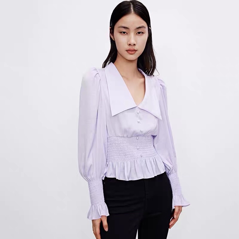 Áo lụa tím Urban Revivo
