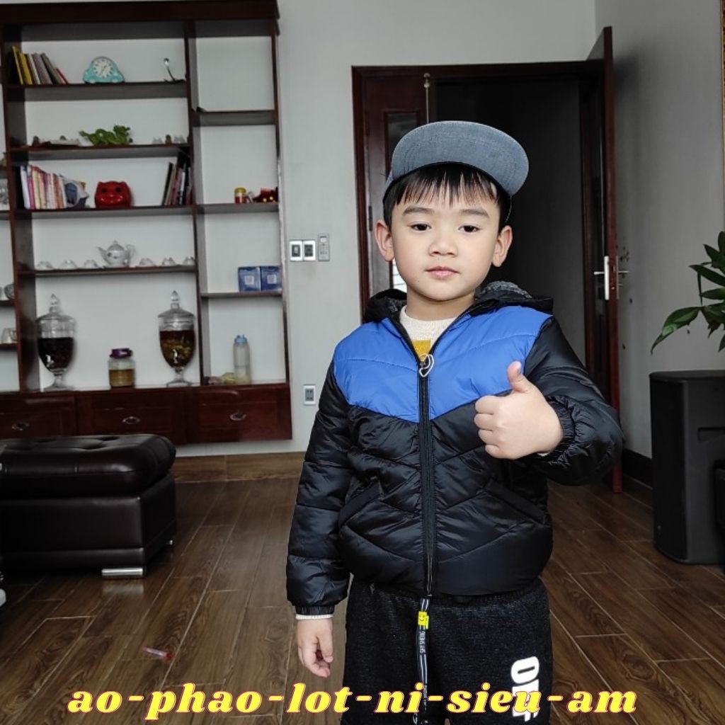 Áo Phao Cho Bé, Áo Phao Siêu Nhẹ, Có Lót Nỉ Bên Trong Cho Bé Cực Ấm AP03 ( Kèm Video Thật Shop Tự Quay)