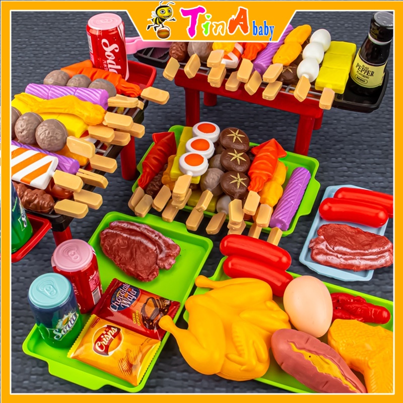 Bộ đồ chơi nấu ăn tiệc nướng Hàn Quốc BBQ siêu đẹp cho bé E757