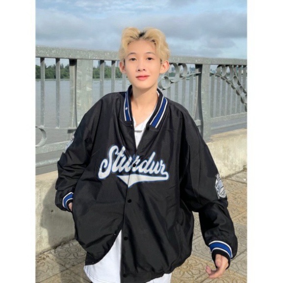 Áo khoác bomber jacket dù 2 lớp unisex nam nữ thu đông STURDUR 2 màu ulzzang chất đẹp chất xuất dư