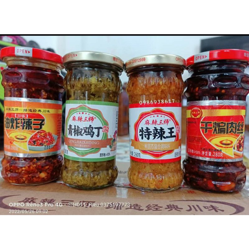 SỐT TRỘN CƠM _SỐT ỚT BÒ XANH ĐỎ TRUNG QUỐC 260G_gia vị rắc cỡm