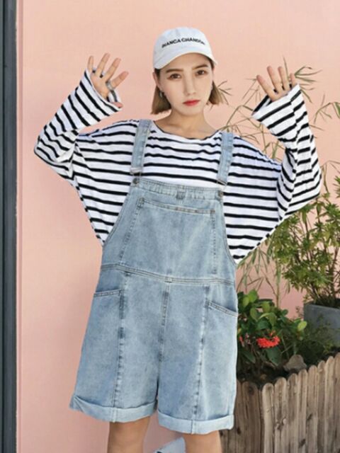 [ oder ] yếm bò dáng rộng ulzzang cho nữ kèm ảnh thật | BigBuy360 - bigbuy360.vn