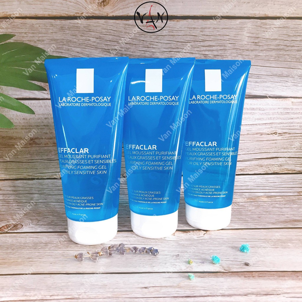 Sữa rửa mặt la roche posay tạo bọt giảm nhờn da dầu nhạy cảm effaclar gel 50ml 200ml 400ml