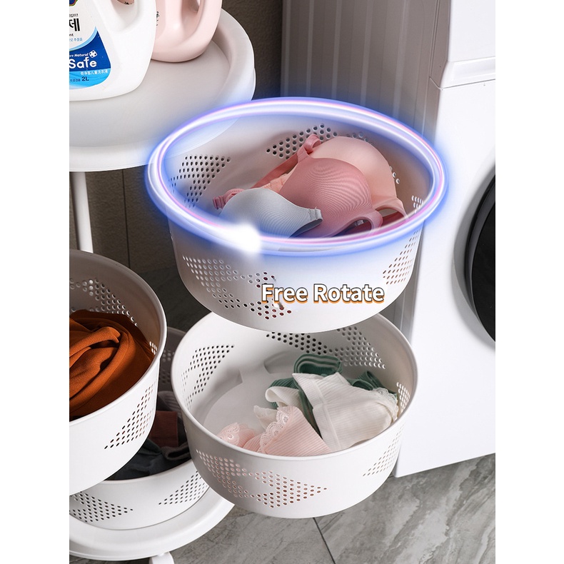 Kệ Đựng Đồ Dùng Nhà Bếp / Tắm 3 / 4 / 5 Tầng Có Bánh Xe Kéo Đa Năng Tiện Dụng