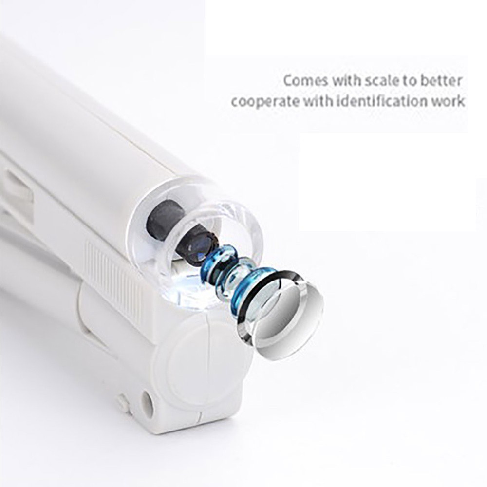 Kính hiển vi bỏ túi nhỏ gọn phóng đại gấp 40 / 80 / 100 lần có đèn led tiện lợi