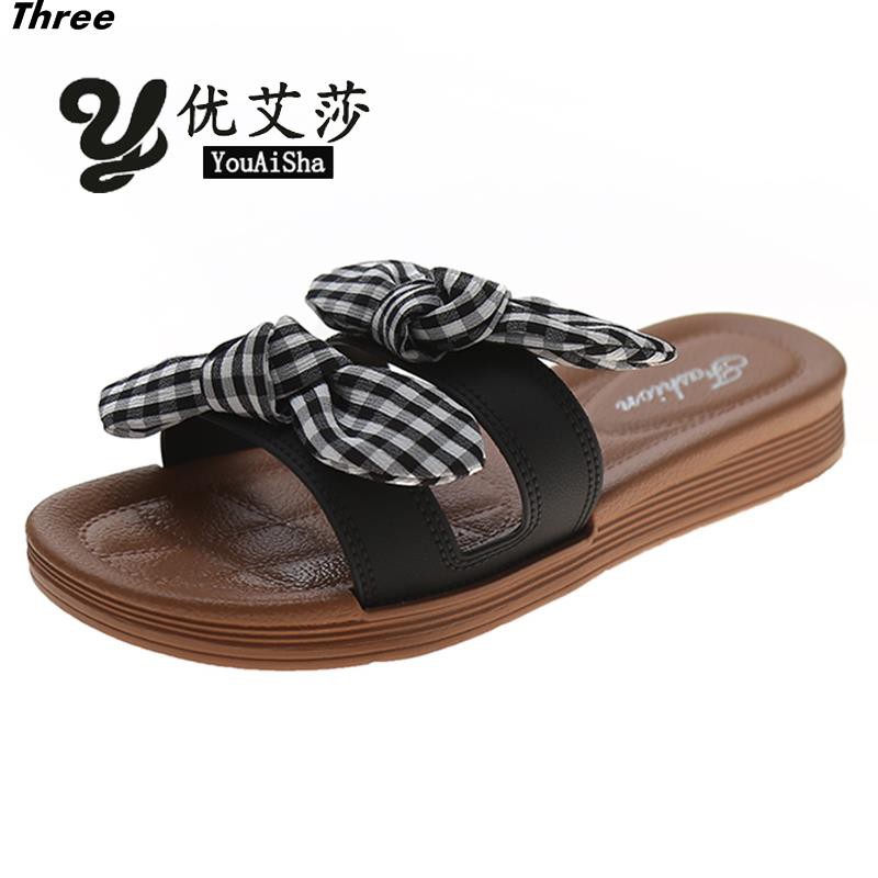 Women's shoes, slippers, women's Korean version, all-match flat-bottomed word with cool