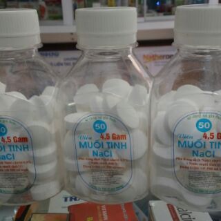 Muối tinh NaCl Lọ/50 viên