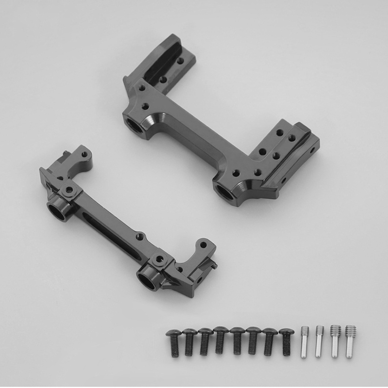 Bộ Thanh Chắn Trước Bằng Hợp Kim Nhôm Kèm Giá Đỡ Servo Dành Cho Xe Đồ Chơi 1 / 10 RC Axial SCX10 II 90046 90047
