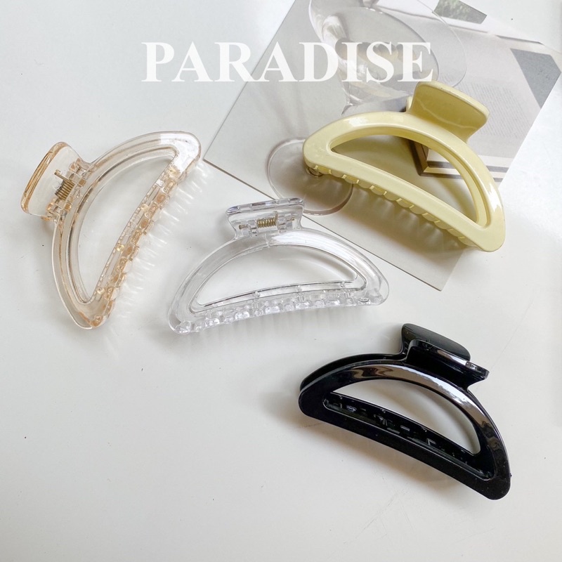 Kẹp tóc càng cua màu trơn kiểu dáng thanh lịch cho nữ shoes paradise kcct