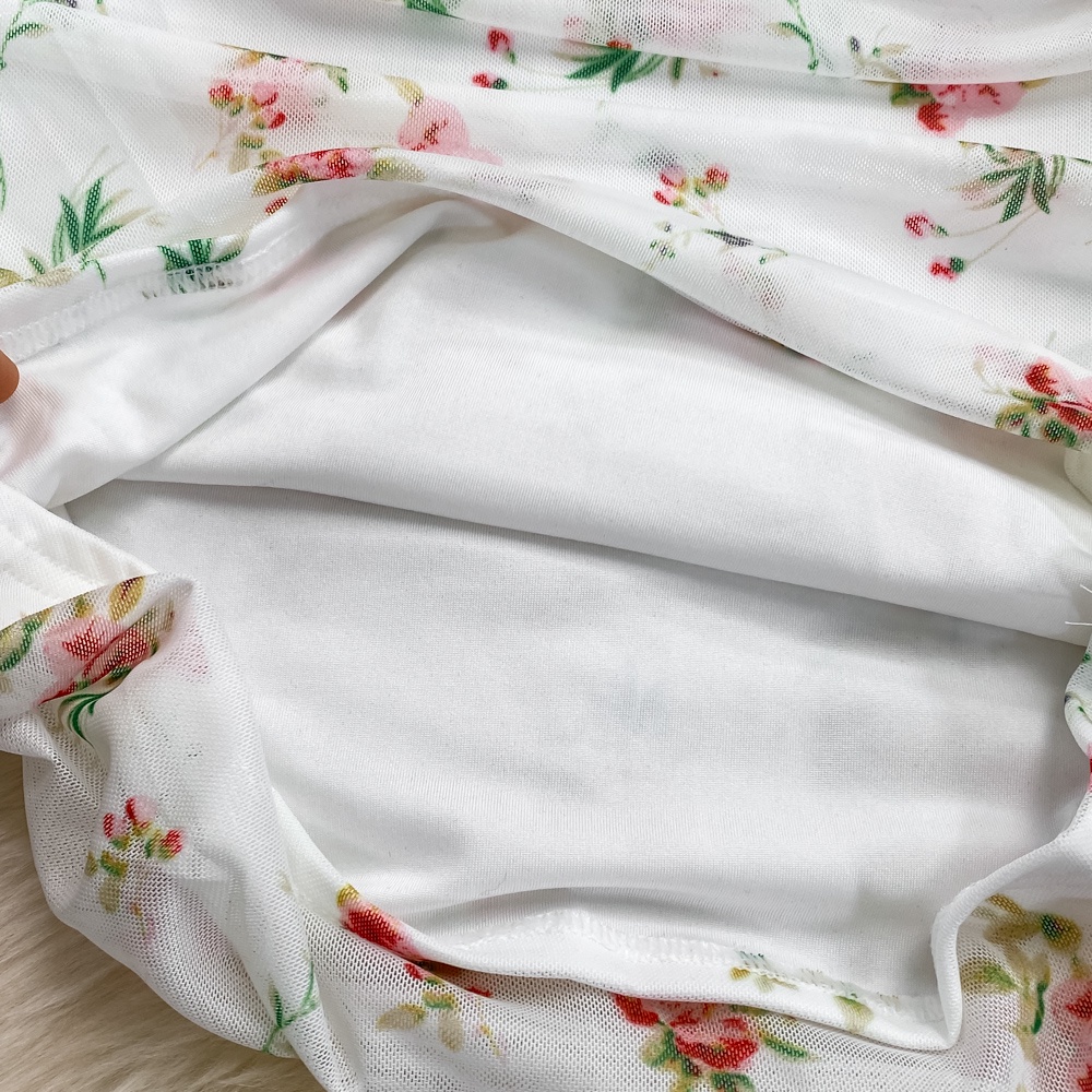 🌸Hàng Order🌸 Váy Đầm Body 2 Dây Hoa Nhí Nhún Ngực Trẻ Trung Nữ Tính🌸Hàng Quảng Châu