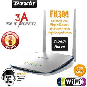 [Mã SKAMSALE03 giảm 10% đơn 200k] Wifi Tenda F303 Repeater - 3 anten Tena FH305 xuyên tường cực mạnh