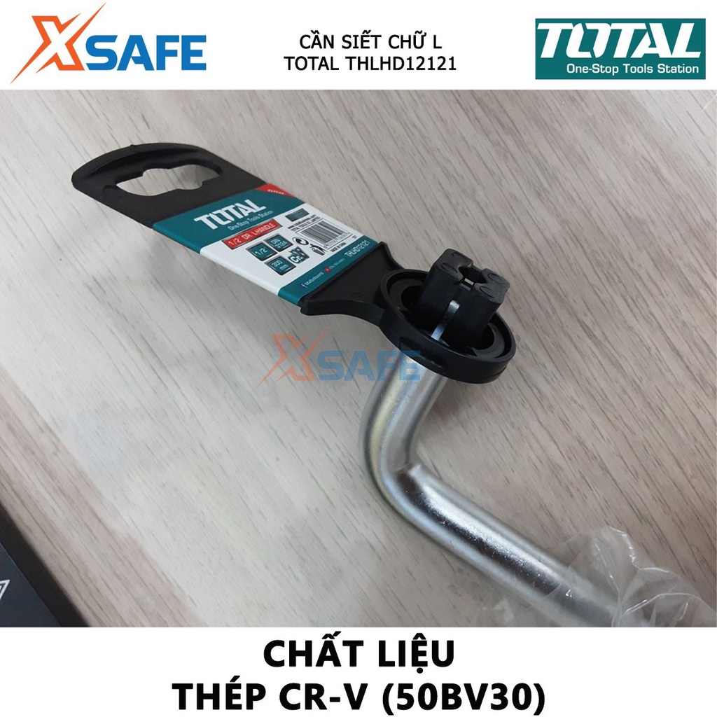 Cần siết tay cầm L 1/2 inch TOTAL THLHD12121 | tay cần lực Kích thước 1/2", Chiều dài 12 inch , Chất liệu thép Cr