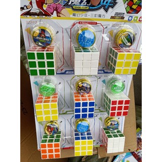 sỉ vỉ 9 chiếc RUBIK tặng kèm 9 chiếc rô rô