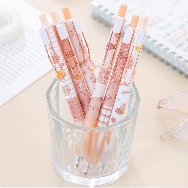 Set 6 Bút Mực 0.5mm Hình Động Vật Dễ Thương
