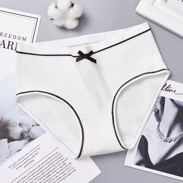 Set 10 Quần Cotton Tăm Phối Nơ Cực Yêu