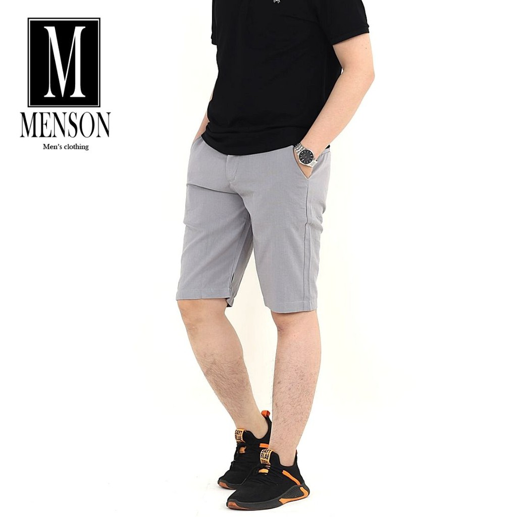 ⭐HÀNG CAO CẤP⭐Quần Short Đũi Nam Cao Cấp Mềm Mịn - Quần Sooc Ngố Đũi Nam Gài Nút Chất Mát - MENSON M509