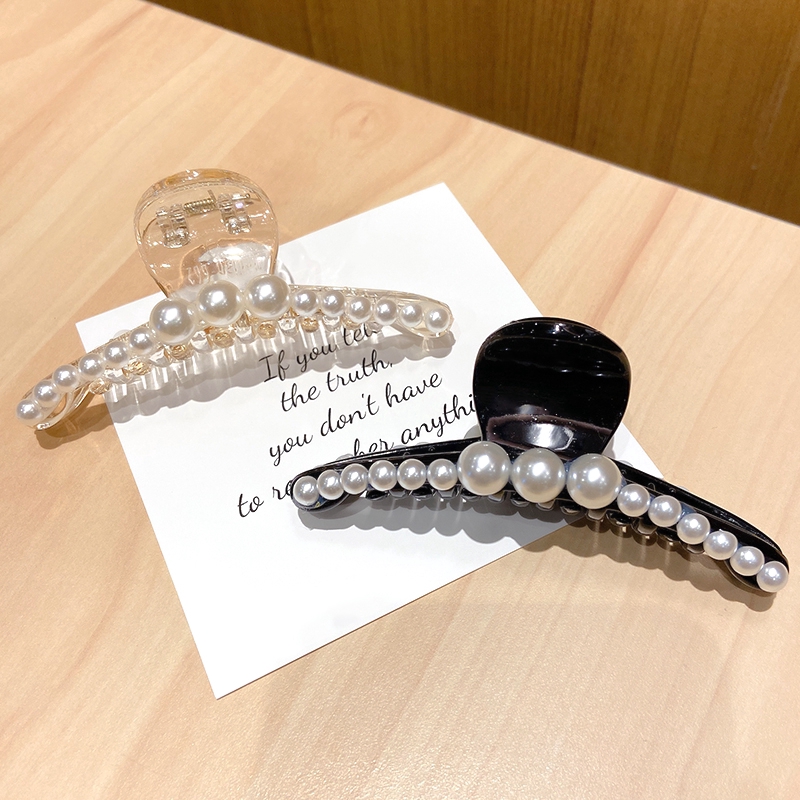 Kẹp Tóc Đính Ngọc Trai Lớn Sang Trọng Cho Nữ