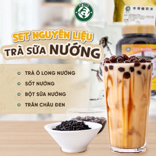Nguyên Liệu Làm Trà Sữa Nướng Trân Châu Đậm Vị SET 10 CỐC Ngon Nhức Nách