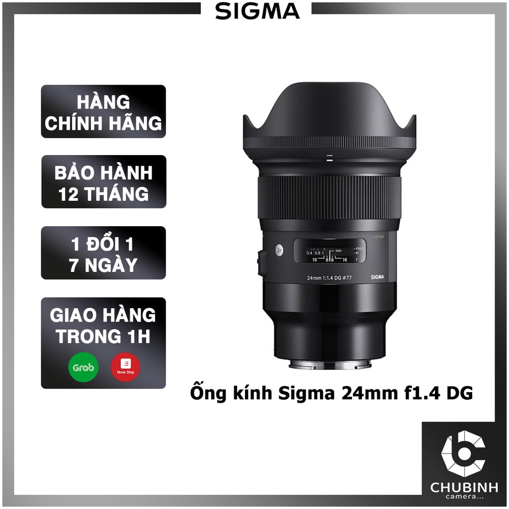 Ống kính Sigma 24mm F1.4 DG HSM Art (For Sony FE) Chính Hãng thumbnail