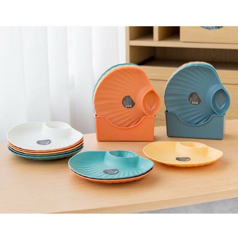 Đĩa nhựa hình vỏ sò, đĩa nhựa decor
