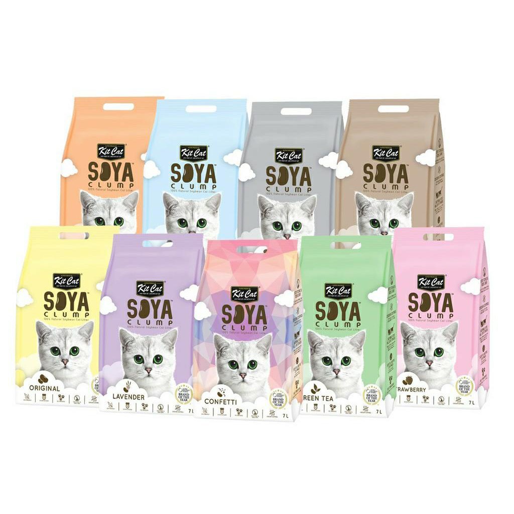 Siêu tốc Gói 2.8kg Cát KitCat Đậu Nành Soya cho mèo 7L-cát đậu nành cho mèo thumbnail