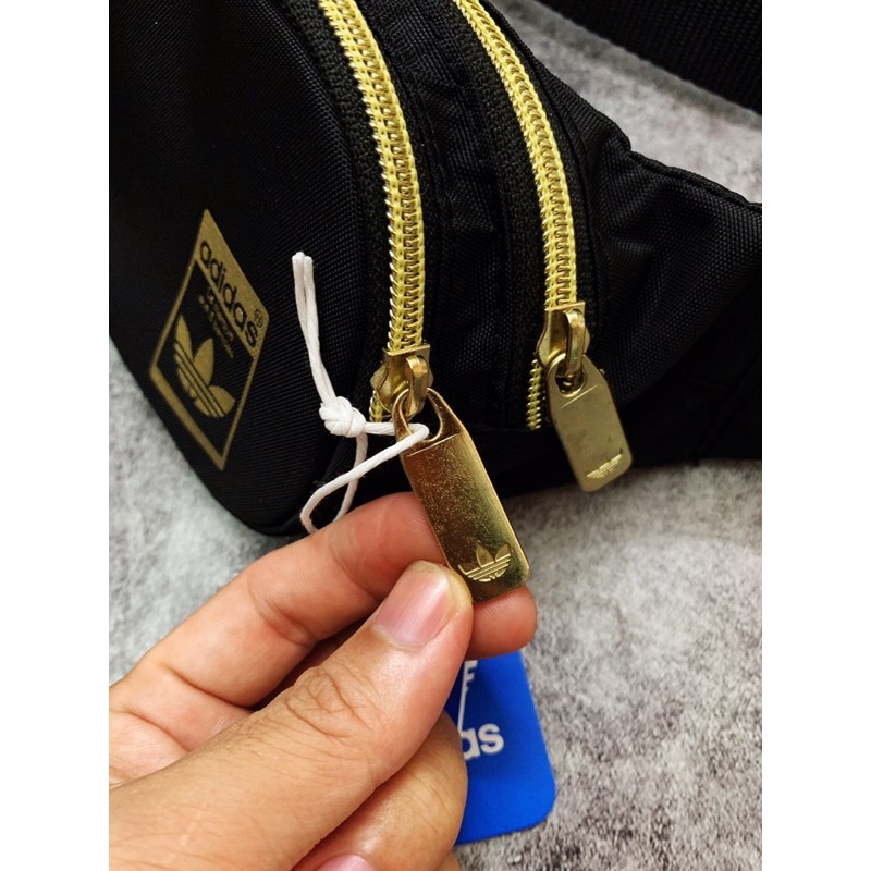 [ GIẢM 20k cho follower] Túi đeo chéo / túi bao tử Waist Bag Black/Gold GF3200 | BigBuy360 - bigbuy360.vn