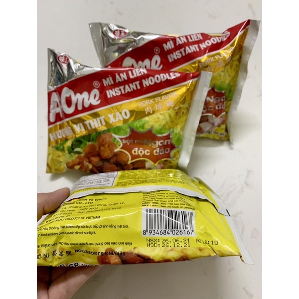 COMBO 5 gói Mì A-One hương vị thịt xào 85g, mì ăn liền ACECOOK