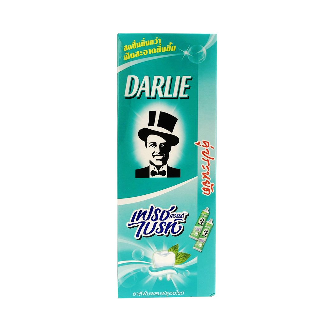 COMBO kem đánh răng vị muối Freshin Brite DARLIE Thái Lan 140gr - hộp 2 tuýp - Salty toothpaste