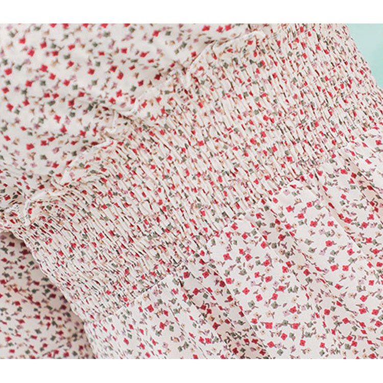 D593803 - Đầm xòe hoa nhí hàng nhập