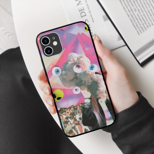 Ốp lưng iphone hình vintage collage art op art trong suốt  cho các dòng SAMSUNG PAP20210682