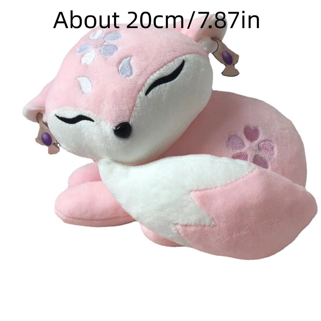 Game Genshin Impact 20cm Yae Miko Fox Plush Doll Toy Yaemiko Cosplay Props Throw Pillow girl Xmas Gifts