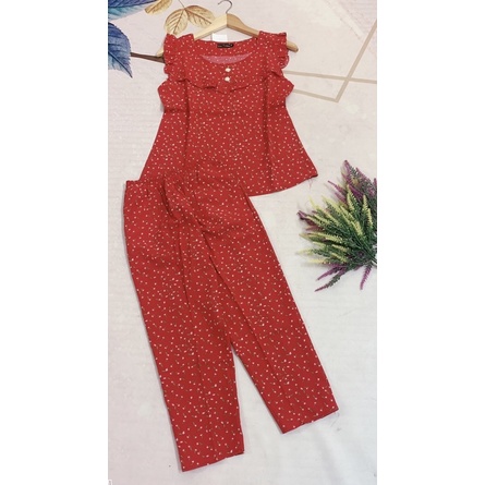 Đồ bộ nữ tay cánh tiên 💞FREESHIP💞 quần 9 tấc vải lụa mềm, mịn, mặc mát hợp thời trang.