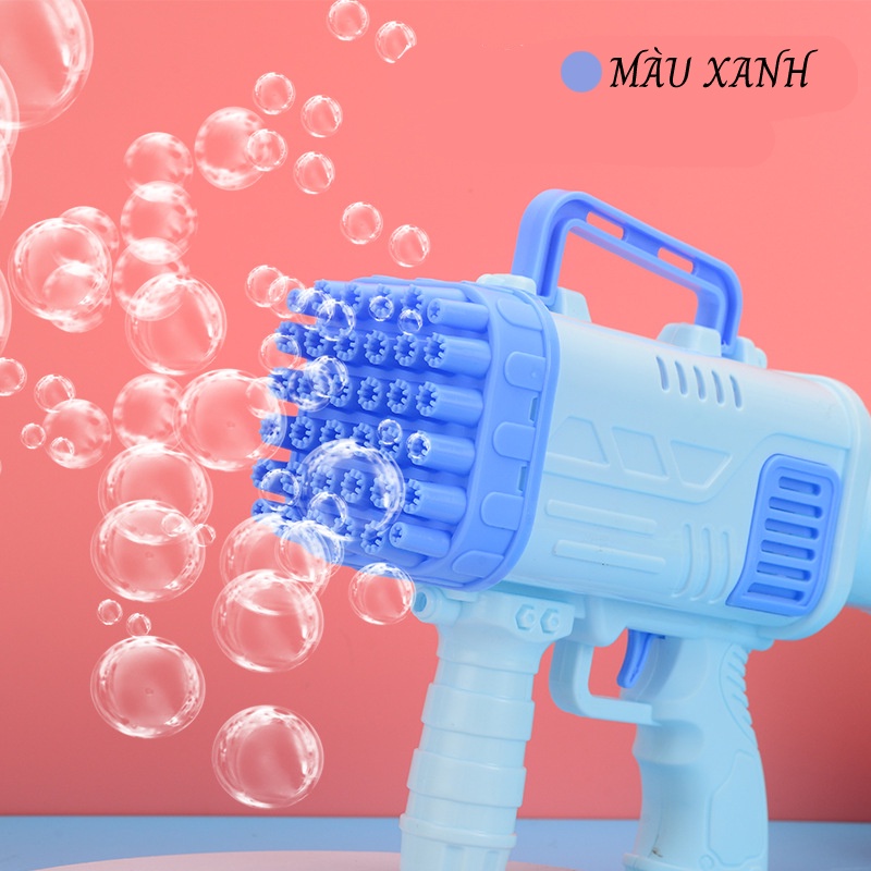 Súng bắn bong bóng cỡ lớn 32 lòng , chất liệu ABS an toàn có tặng kèm xà phòng.