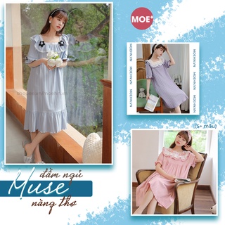 HÀNG SẴN_CÓ BIGSIZE _Đầm ngủ Cotton Muse Nàng Thơ Hè Thu 2022