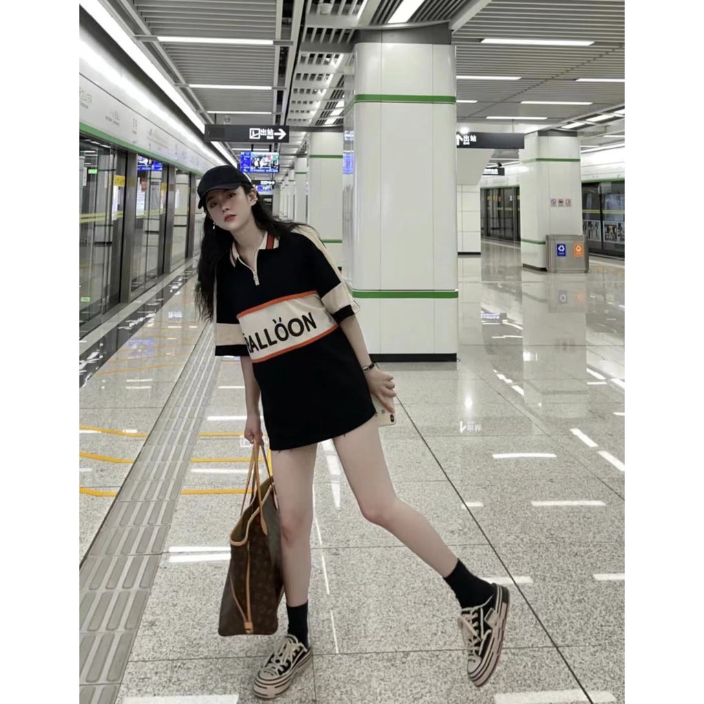 Áo phông cổ đức dáng giấu quần siêu hot2021