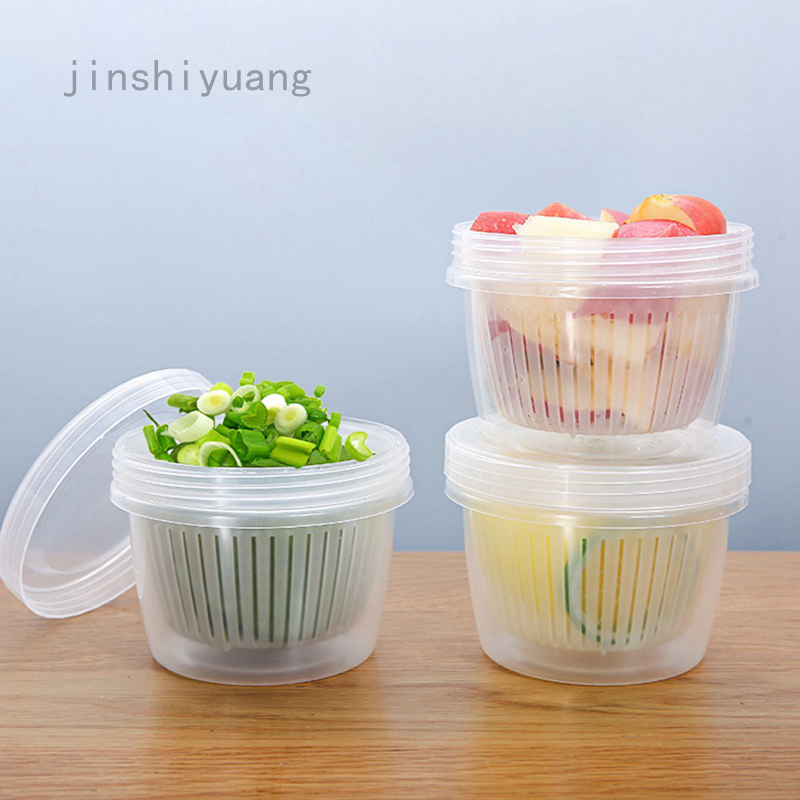 Hộp Đựng Gia Vị / Hành Tỏi / Gừng Hai Ngăn Tiện Dụng Cho Nhà Bếp