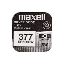 Pin Maxell SR626SW - SR626 - 626 - 377 - LR626 - AG4 Pin Đồng Hồ Đeo Tay Chính Hãng Dạng Cúc Áo