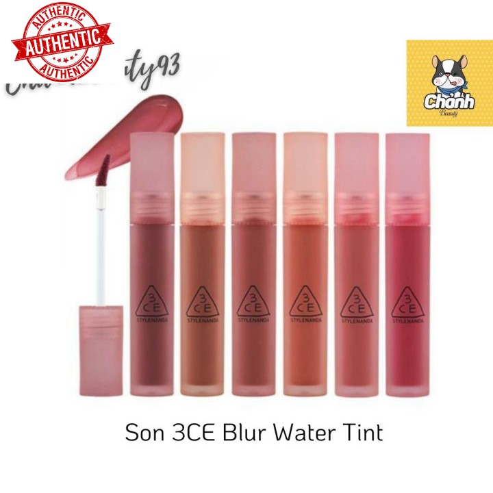 [Mã giảm giá] Son tint lì 3CE Blur Water Tint