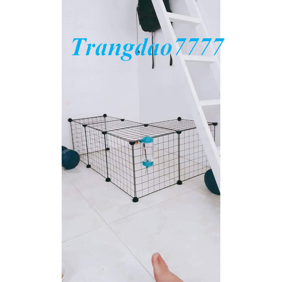 6 Miếng Ghép Lưới Sắt Thông Minh Ghép Hàng Rào Chuồng Quây Chó Mèo Gà Chim Rùa