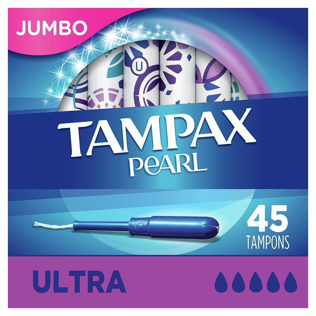 Băng vệ sinh dạng ống Tampon siêu thấm loại 5 giọt Tampax Pearl Ultra