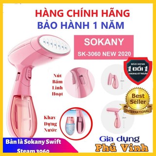 Bàn là Hơi Nước Cầm Tay Sokany 3060 Công suất 1500W - Bàn ủi hơi nước cầm tay Sokany Mẫu mới 2021
