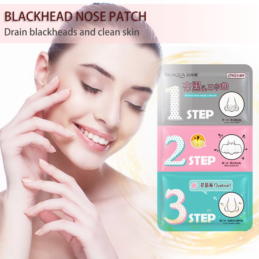 Lột Mụn Đầu Đen, Lột Mụn Mũi 3 Bước Bioaqua | BigBuy360 - bigbuy360.vn