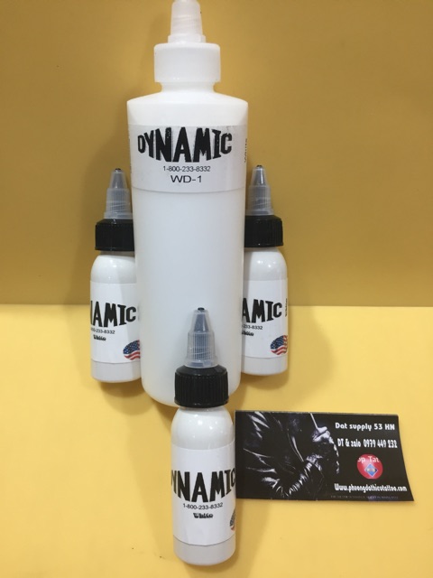 Mực xăm hình Dynamic mầu trắng 30ml