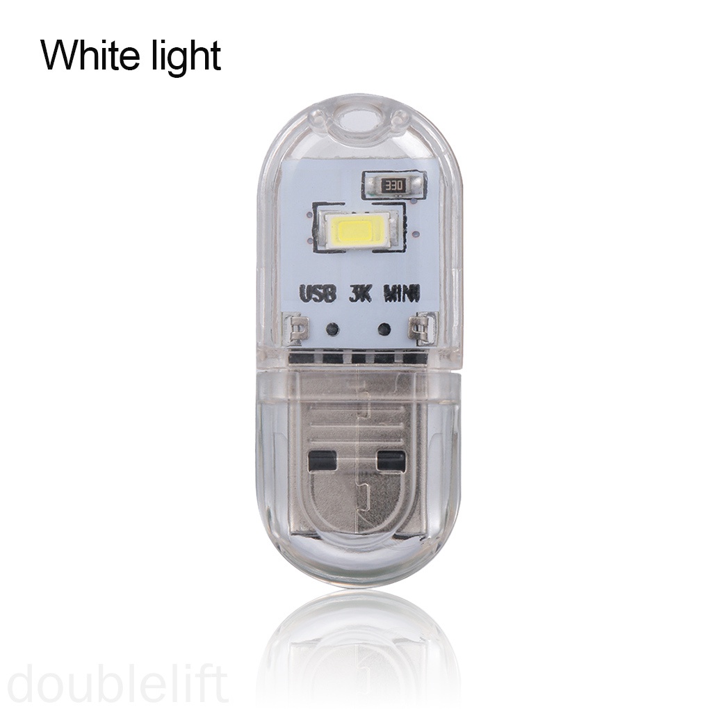 Đèn LED đọc sách cổng USB cỡ nhỏ bằng nhựa dùng gõ bàn phím máy tính