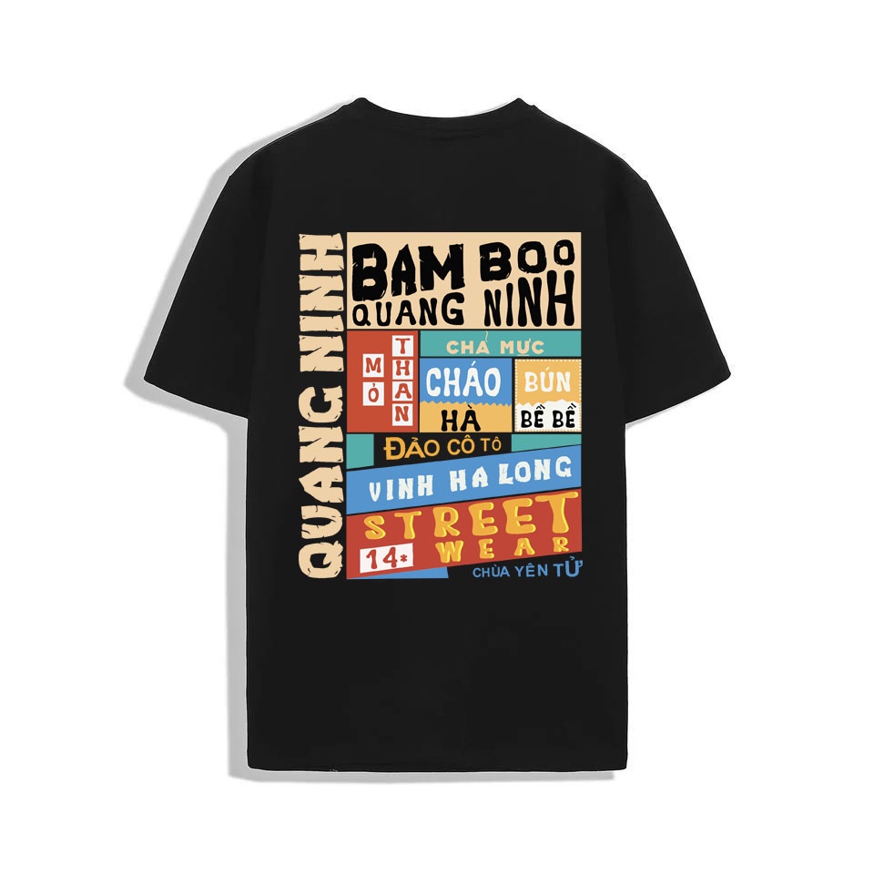 ÁO THUN QUẢNG NINH UNISEX ÁO PHÔNG QUẢNG NINH FORM RỘNG 2021 | BigBuy360 - bigbuy360.vn