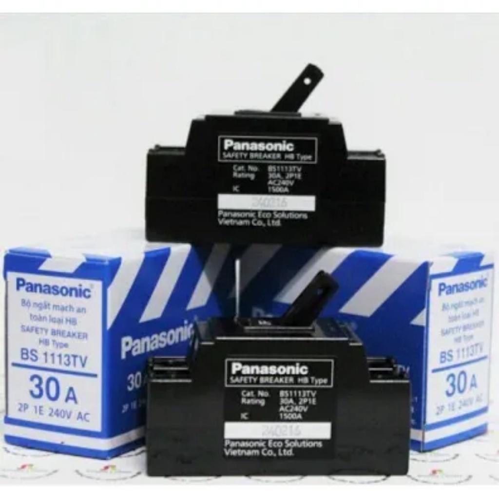 CB Cóc Panasonic, Cầu Dao Aptomat 2 Cực 10A - 15A - 20A - 30A - 40A Chính Hãng