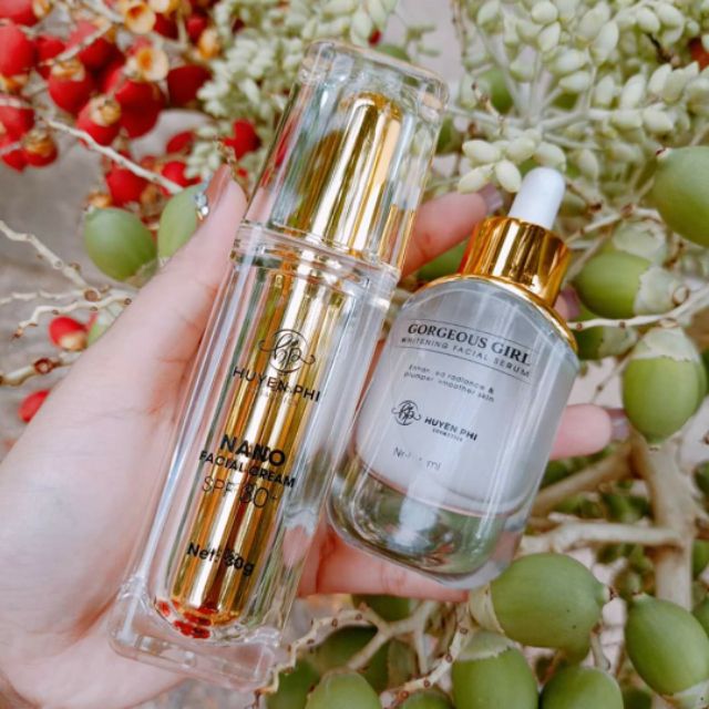 Bộ 2 sản phẩm dưỡng trắng da Huyền Phi ( Serum sân tố nữ và kem dưỡng da) | BigBuy360 - bigbuy360.vn