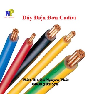 Bán lẻ theo mét dây điện đơn 1.0, 1.5, 2.0, 2.5 chiều dài dây tương ứng với số lượng mua