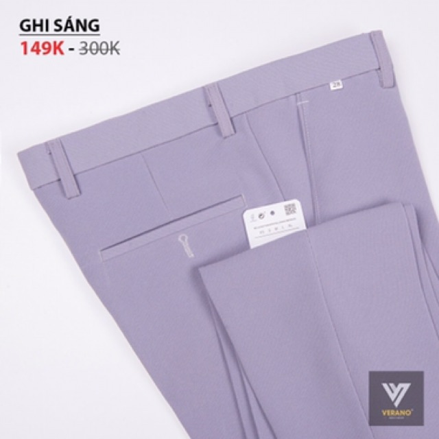 Quần vải ghi nam cao cấp, dáng ống côn trẻ trung, vải dầy đẹp co giãn | BigBuy360 - bigbuy360.vn